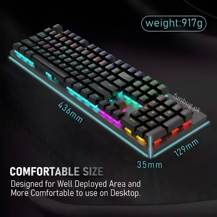 HP GK100F Mechanical Keyboard – RGB Gaming