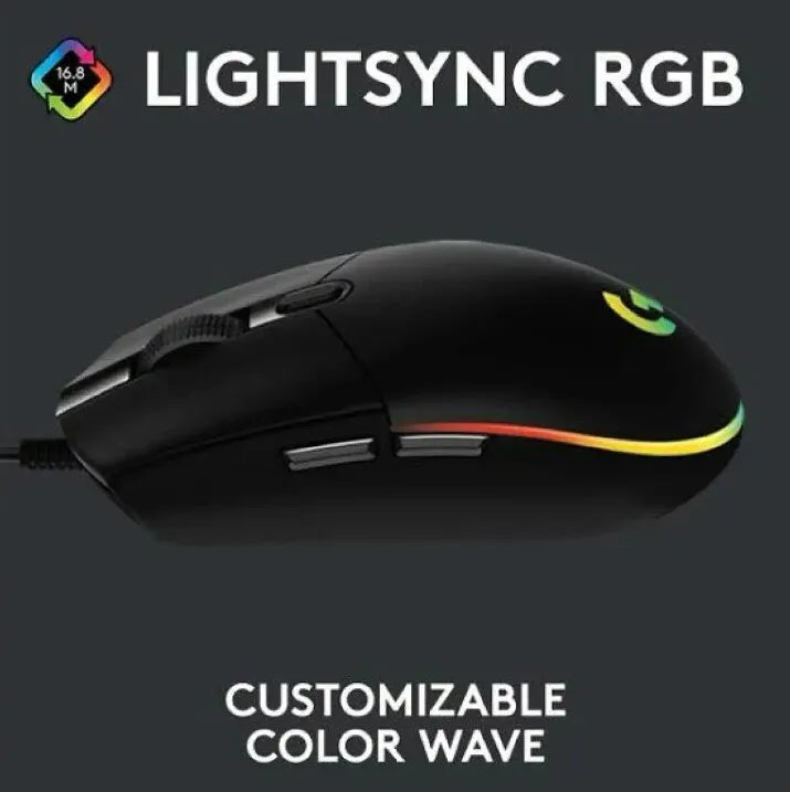 G102 Gaming Mouse – RGB Wired Optical Mouse