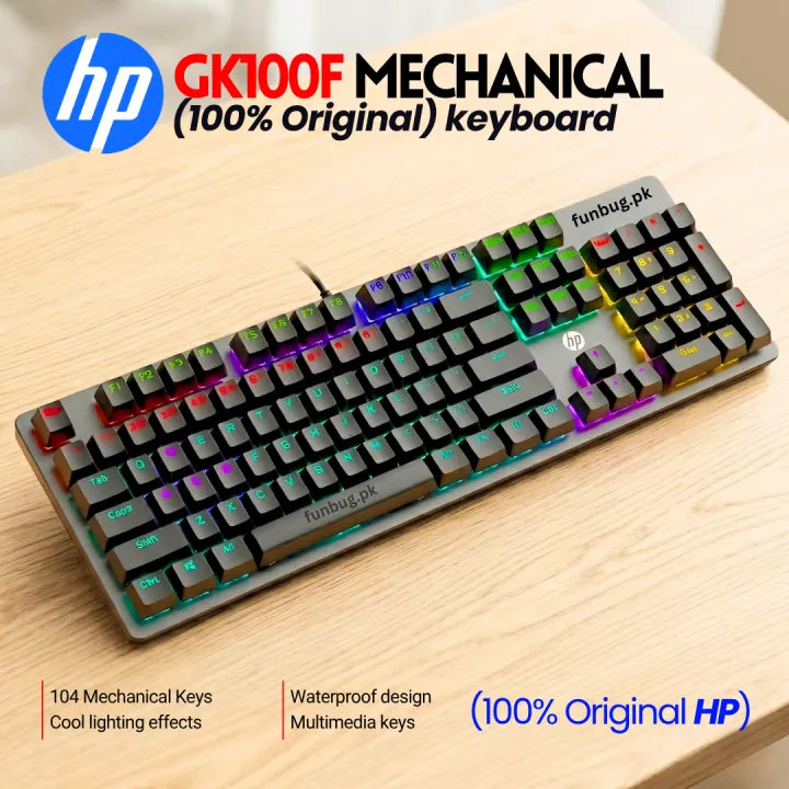 HP GK100F Mechanical Keyboard – RGB Gaming